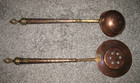 Indo-persian   Middle Eastern Copper   Brass Ladle   Strainer Set  18  Long