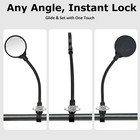 2pcs Mobility Scooter Rear View Mirrors  Adjustable 360   Rotating Electric Sc   