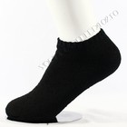 4  12 Pack No Show Low Cut Ankle Cotton Black Socks Men Women Gym 9-11  10-13