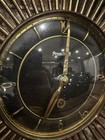 Forestville Round Metal Wall Clock Analog Black gold  Arabic Numerals