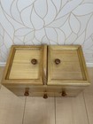 Vintage Wooden Sewing Box Organizer With Handle Drawers 31x17 5x24cm Japan