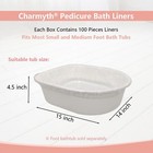  Pedi Guard Bath Liners M Disposable Pedicure Liners Spa Footsie Clear Pedi 