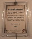 2018 Topps The Walking Dead Authentic Autograph Collection Enid 51 53 