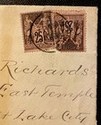 1889 Letter Postmarked From Nice France To United States   2- France Stamps