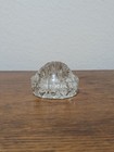 Vintage Clear Glass Flower Frog Holder 2 75    Diameter 11 Hole Star Pattern