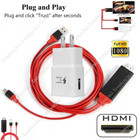 For Iphone 14 12 Pro 8 6 Hdmi Mirroring Av Cable Phone To Tv Hdtv Adapter 1080p