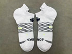 3 Pairs Men s Bombas Running Ankle Honeycomb Socks Size Large White