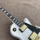 Us Warehouse Lp White Electric Guitar Hh Pickup Gold Hardware Mahogany Body