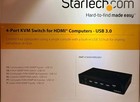 Startech Sv431hdu3a2 4-port Hdmi Kvm Switch Usb 3 0 Hub Audio 1080p Open Box