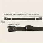 Men Women Buckle Free Elastic Invisible Waist Belt For Jeans No Bulge Hassle 3pc