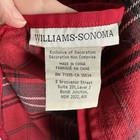 Preowned Christmas Williams Sonoma Tartan Red Plaid Round Table Cloth 70   