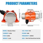 30w Concrete Vibrator Vibration Motor Single Phase 110v 3600rpm Vibrating Motor