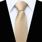 3 15   solid Color Pre-tied Adjustable Necktie For Business And Champagne 