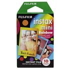 Fujifilm Instax Mini Instant Rainbow Film 10 Pack With Cleaning Cloth