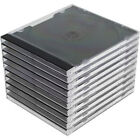 100 Standard 10 4 Mm Jewel Case Single Cd Dvd Disc Storage Assembled Black Tray
