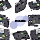 5pk 12mm Label Tape For Brother P-touch Cube H110 Tz-231 Tze-231 Black On White