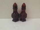 Avon Vintage Cape Cod Ruby Red Glass Salt And Pepper Shakers Set Of 2   4 5   