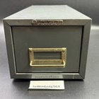 Vintage Steelmaster Metal Index Card File Cabinet Catalog Fits 3 x5  Cards