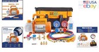 Hvac Vacuum Pump And Manifold Gauge Set For R134a R12 R410a Refrigerants