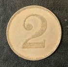 1880 Puerto Rico Hacienda Mercedita Token - Nice Circulated 2 Almud 