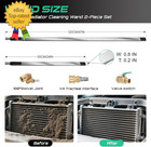 47    24  Radiator Cleaning Wand 2-piece Set  4500 Psi Stainless Steel Dual Wate