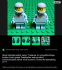Lego Classic Spaceman Light Blue Space Helmet And Tank Lot Of 2 Custom Painted