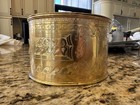 Antique James Deakin   Sons Sheffield Copper Electroplate Biscuit Barrel Tin