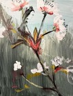 Original Abstract Expressionism 8x10 Spring Blossoms Handmade Signed Fine Art 90