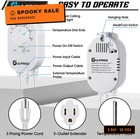 Plug In Thermostat For Heater With 4 9ft Power Cord  White  1 Pack
