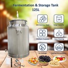 125l Full Stainless Steel Fermenter storage Tank For Beer wine spirits Making