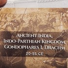 Ancient India Coin  Drachm  20-55 Ce  2000 Years Old  See Description For Detail