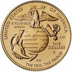 2025-w  5 Usmc 250th Anniversary Modern Gold Proof Commemorative Coin