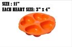 Silicone 11  Baking Cake Mold - 4 Heart Orange Clover Herb Cake Mold