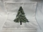 Tree Embroidered Weaved Canvas Nature 18    Throw Pillow Cover Luxury Home Decor