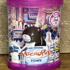 Rare Tomy Micropets Black white Cat Swirls Toy Interactive Pets Vintage Series 3
