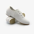 Sodanca Childs White Full Sole Stevens Stompers Clogging Tap Dance Shoe