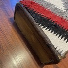Vintage Suitcase With Navajo Rug Application 18 X 12 X 6 Inches  Antique