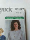 Vintage 80s Top  Skirt  Pants Sewing Pattern Size 8 10 12 Butterick 3937 Uncut