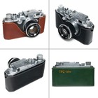 For Canon Ivsb Ivsb2 Handmade Genuine Real Leather Half Camera Case Bag Cover