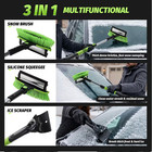 For Car 3 In 1 Snow Removal Tool Snow Brush Ice Scraper Portable Extended Poles