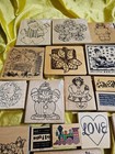 Rubber Stamp Collection Lot Of 51 Assorted Themes