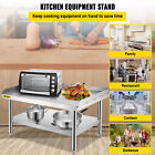 Stainless Steel Table 48x30in Restaurant Equipment Stand Grill Table Undershelf