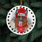 German Shepherd Christmas Ornament-dog Lover Gifts-ceramic Christmas Ornament 