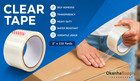 6 Rolls Clear Packing Tape 2  X 110 Yards Heavy Duty Shipping Tape 1 6 Mil