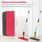 16 5 Inch Microfiber Mop Pads For Rubbermaid Reveal Spray Mop And Any 16 5  Flat