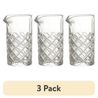 Sylvan Clear Glass Cocktail Pitcher Diamond Cut Design 30oz Home Bar Essential