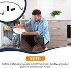 W10518394 Dishwasher Heating Element Kit Fit Whirl-pool Dishwasher 66512413n412