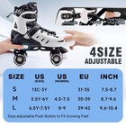 Kuxuan Skates Roller Skates For Girls And Boys Kids  4 Sizes Adjustable Fun K   