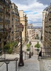 Teen Bedroom Wall Mural 100x72 In Paris Street View Montmartre Wallpaper