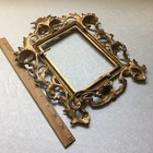 Vintage   Antique Victorian Gold Finish Metal Ornate Picture Photo Frame 11 5 h